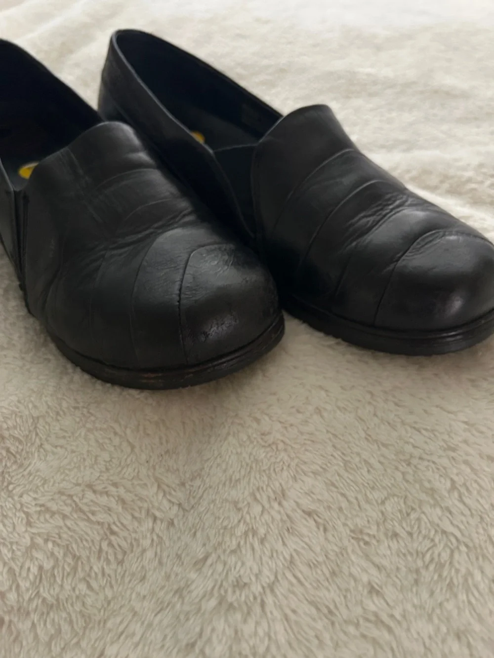 Dansko Black Leather Slip-On Ankle Booties - Picture 6 of 7
